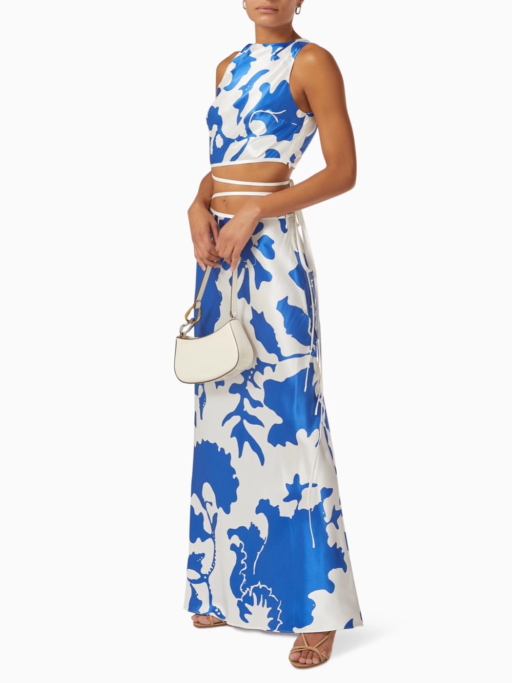 NWT Sir The Label Esme Deconstructed Silk Skirt Set